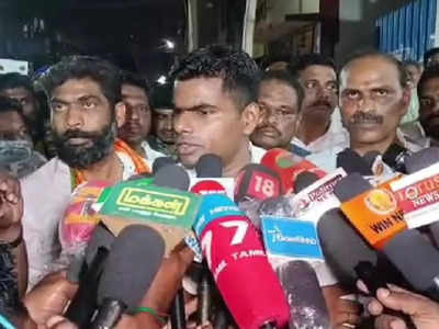 இபிஎஸ்-ன் உருவ பொம்மையை எரித்தது தவறு - தேனியில் பாஜக தலைவர் அண்ணாமலை பேட்டி