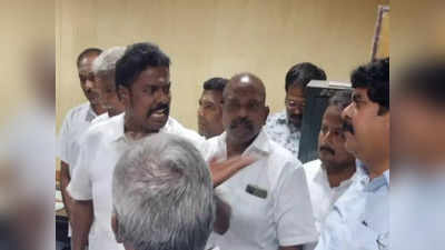 குடிமை பொருள் வழங்கல் இணை இயக்குனரை ஒருமையில் பேசிய பாஜக எம்எல்ஏ - புதுச்சேரியில் பாஜக உள்துறை அமைச்சரும் அதிகாரியை திட்டியதால் பரபரப்பு