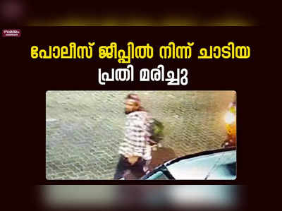 പോലീസ് ജീപ്പില്‍ നിന്ന് ചാടിയ പ്രതി മരിച്ചു