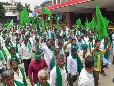 Farmer Protest: ಬೆಳೆ ಹಾನಿ ಪರಿಹಾರದಲ್ಲಿ ಅನ್ಯಾಯ- ಅನ್ನದಾತರಿಂದ ಪ್ರತಿಭಟನೆ