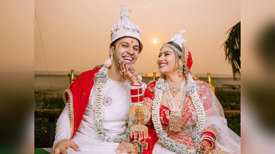 Krishna Mukherjee Wedding Pics: समंदर किनारे चिराग बाटलीवाला की हुईं कृष्णा मुखर्जी, सफेद लहंगा पहनकर बनीं अब तक की सबसे प्यारी दुल्हन
