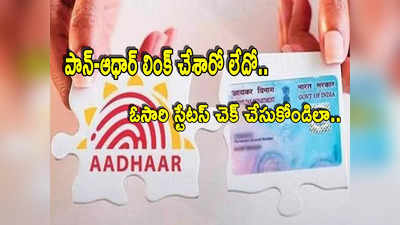 PAN-Aadhaar: పాన్-ఆధార్ లింక్ చేశారా? ఓసారి స్టేటస్ చెక్‌ చేసుకోండి.. లేదంటే చిక్కుల్లో పడతారు!