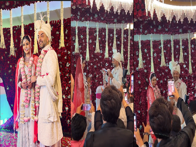 લગ્નના બંધનમાં બંધાઈ Dalljiet Kaur, પતિ Nikhil Patelને વરમાળા પહેરાવ્યા બાદ ખુશીથી ઝૂમી ઉઠી