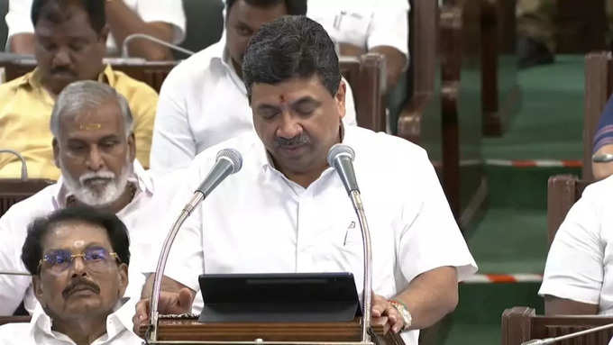 TN Finance Minister Budget Speech