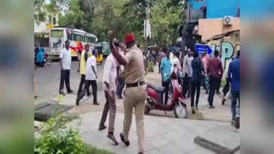 முதலமைச்சர் ரங்கசாமியை கண்டித்து வாட்டர் டேங்க் மீது ஏறி தற்கொலை மிரட்டல்; போராட்டம் நடத்திய ஊழியர்கள் மீது போலீசார் தடியடி!