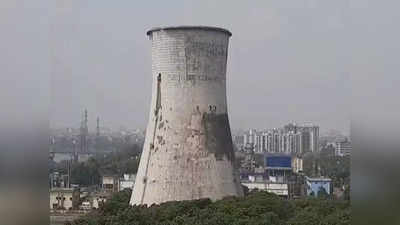 Surat Tower Demolition: सिर्फ आठ सेकेंड में जमींदोज हो गया 85 मीटर ऊंचा टाॅवर, देंखे