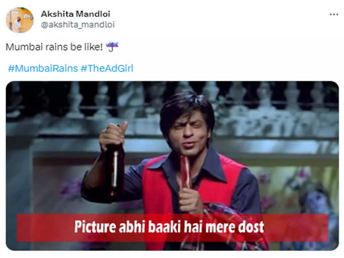 मुंबई बारिश- पिक्चर तो अभी बाकी है मेरे दोस्त