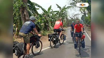 Cycling Tours In India : সাইকেলে ভারত ভ্রমণে বেরিয়ে বিপদে বিদেশি পর্যটক! অতিথি আপ্যায়নে এগিয়ে এল গ্রামবাসীরাই