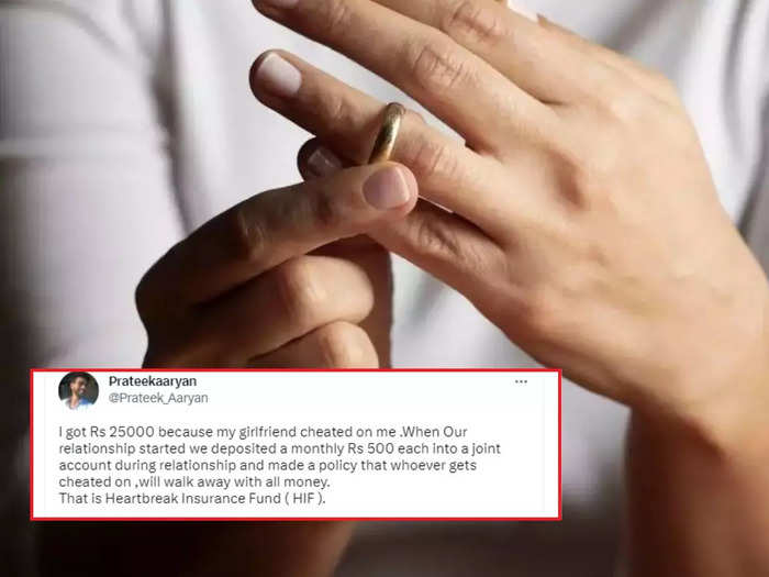 viral news man gets rs 25000 heartbreak insurance fund after girlfriend cheated viral tweet