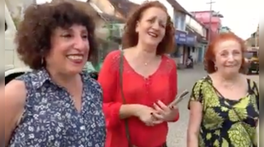 israeli women speaking malayalam fluently after many years