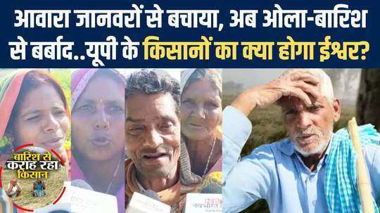 farmers in up barabanki district facing trouble of life in rains