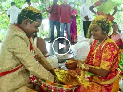शादी की रस्म के दौरान दूल्हा-दुल्हन के सिर पर कूदा बंदर, पुराना वीडियो हुआ वायरल