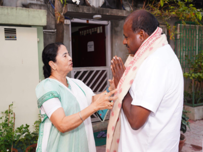 2024 में कर्नाटक से BJP को हटाने की रणनीति, ममता बनर्जी ने कुमारस्वामी से की मुलाकात