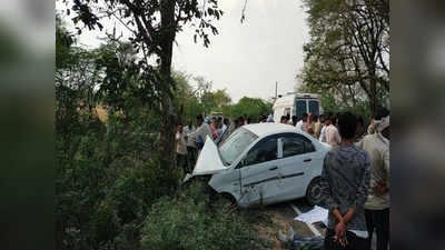 हमीरपुर में तेज रफ्तार कार पेड़ से टकराई, महिला समेत दो लोगों की मौत और तीन घायल