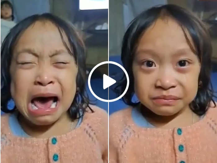 rone ki acting ka video little girl brilliant acting skills video goes viral on internet