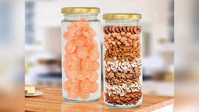 Glass Jars For Kitchen: ग्लास मटेरियल से बने हैं ये स्टोरेज जार, मसाले और अन्य आइटम रखने के आएंगे काम