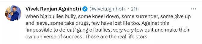 vivek agnihotri tweet