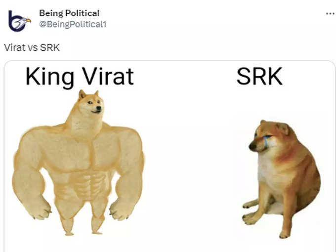 सोशल मीडिया पर छाया Virat vs SRK