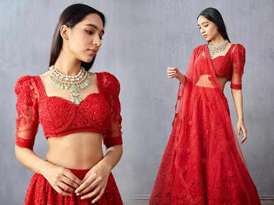 Lehenga Choli For Wedding: एंब्रॉयडरी डिजाइन और आकर्षक कलर के साथ आती हैं ये लहंगा चोली, पहनकर दिखेंगी खूबसूरत