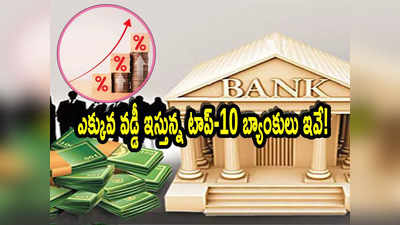 FD Rates: ఎ‌ఫ్‌డీలపై ఎక్కువ వడ్డీ ఇస్తున్న టాప్-10 బ్యాంకులు ఇవే! డబ్బులు ఉంటే ఎక్కువ లాభం..