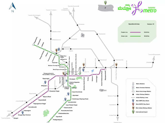 bangalore metro map