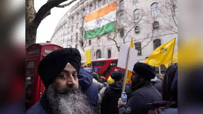 लंदन में भारतीय मिशन के सामने फिर हुए प्रदर्शन, खालिस्तानियों को मिला कश्मीरी अलगाववादियों का साथ