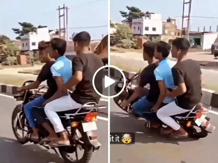 the boys doing dangerous stunt on splendor bike watch shocking video the boys doing dangerous stunt on splendor bike watch shocking video