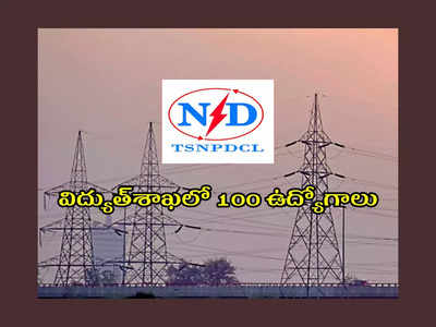 TSNPDCL : తెలంగాణ విద్యుత్‌శాఖలో 100 ఉద్యోగాలు.. నోటిఫికేషన్‌ విడుదల.. డిగ్రీ అర్హత