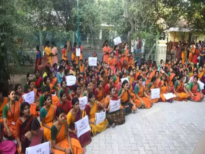 kalashetra students protest