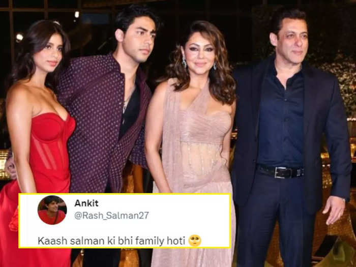 Salman Khan Posing With Shah Rukh Khan Family