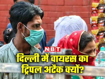 कोविड, इन्फ्लूएंजा, स्वाइन फ्लू... दिल्‍ली में वायरस के ट्रिपल अटैक के पीछे की वजह समझ‍िए