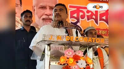 Suvendu Adhikari : নো ভোট টু মমতা টি শার্ট পরে BJP-র সভায় শুভেন্দু, তৃণমূলনেত্রীকে চরম হুঁশিয়ারি