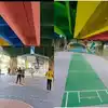 navi mumbai sports complex under sanpada flyover basketball court