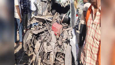 बलरामपुरः भीषण सड़क हादसे में 6 लोगों की मौत, ड्राइवर को झपकी आने से कार में सवार पूरा परिवार खत्म