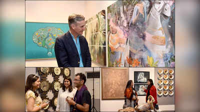 आर्ट ऑफ इंडिया की एग्जिबिशन का आगाज़, उमड़े कला के कद्रदान