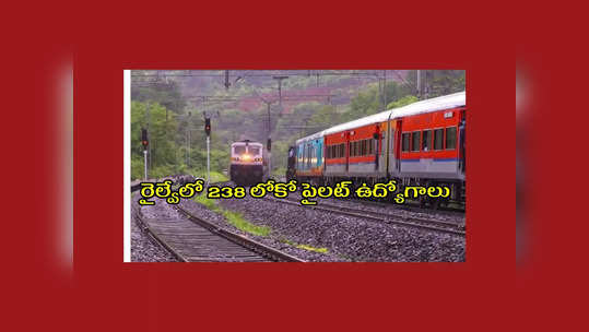 Railway : రైల్వేలో 238 లోకో పైలట్‌ ఉద్యోగాలు.. 10వ తరగతితో పాటు ఈ అర్హతలుండాలి 