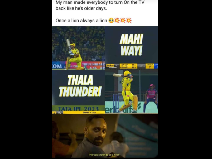 Csk சிங்கம்..