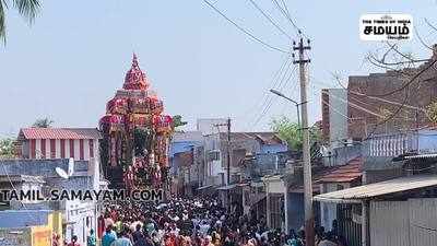 அருள்மிகு மகரநெடுங்குழைக்காதர் திருக்கோவிலில் பங்குனி திருவிழா தேரோட்டம்!