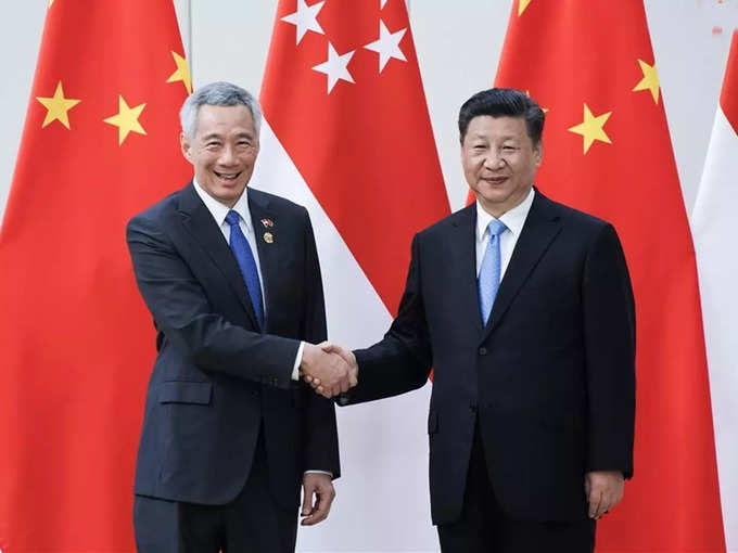 Singapore PM and xi jinping
