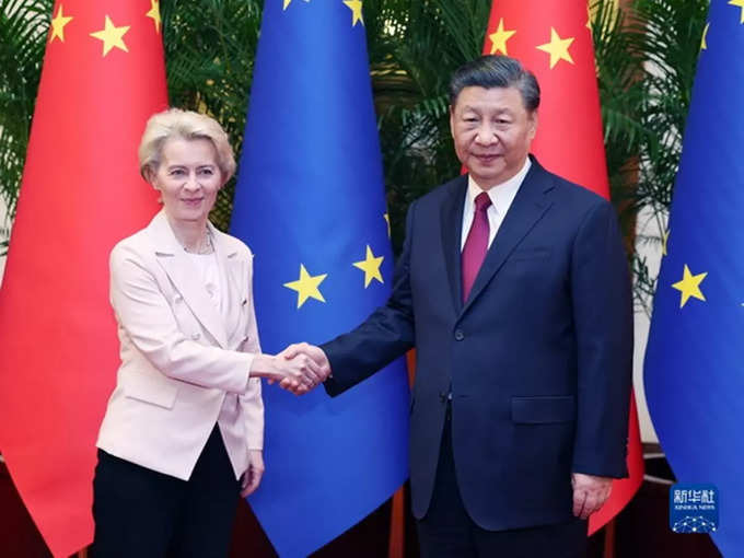 ursula von der leyen and xi jinping