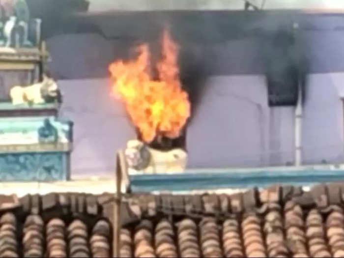 karimangalam house AC fire accident