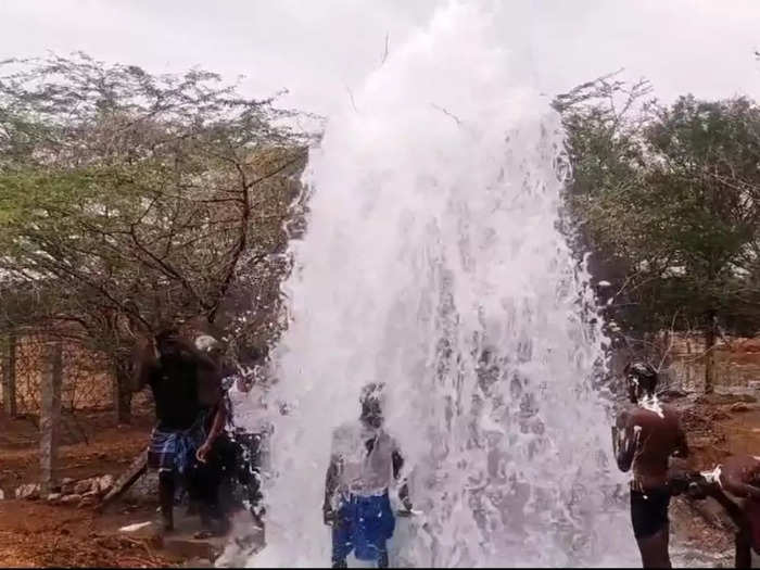 Viralimalai drinking water pipeline broken