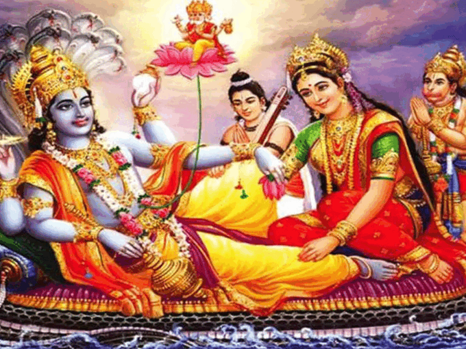 मां लक्ष्मी के साथ करें विष्णु भगवान की पूजा