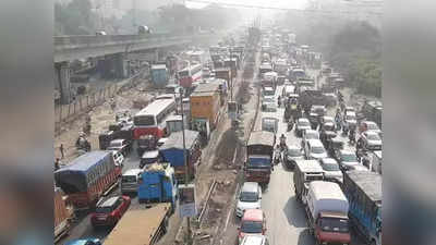 मुंबई-नाशिक महामार्गावर वाहतूककोंडी, मुंब्रा बायपास बंद झाल्याने ठाण्यात वाहनांच्या रांगा