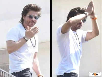 Shah Rukh Khan : মন্নতের বাইরে উপচে পড়া ভিড়, ব্যালকনি থেকে আইকনিক স্টাইলে ইদের শুভেচ্ছা কিং খানের