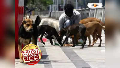 Street Dog Lover : অবলা তৃষ্ণার্তদের গলা ভিজিয়ে শান্তি দেন সুব্রত