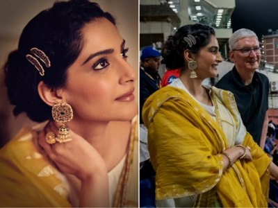 Sonam Kapoor: Apple CEOને મળવા પહોંચેલી સોનમ કપૂરે પસંદ કરી ખાસ ફેબ્રિકની સાડી, જણાવ્યું આ સ્પેશિયલ કારણ 