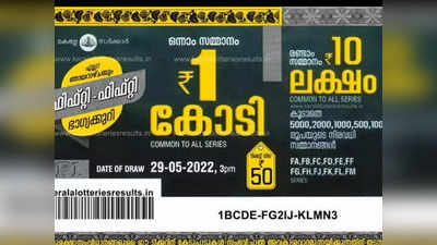 ഭാഗ്യശാലിക്ക് ഒരു കോടി രൂപ; ഫിഫ്റ്റി ഫിഫ്റ്റി ലോട്ടറി ഫലം ഇന്നറിയാം