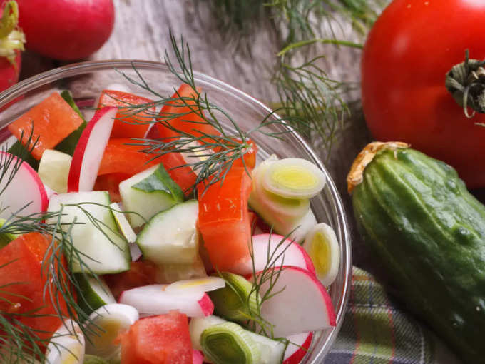 कच्ची सब्जियों के अंदर क्या होता है?