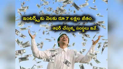 Highest Paying Jobs: ఇంటర్న్స్‌కు నెలకు రూ. 7 లక్షల వరకు జీతం.. ఆఫర్ చేస్తున్న కంపెనీలివే.. మాంద్యం భయాలున్నా!